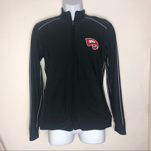 Under Armour Jackets & Blazers - Under Armour Black Full-Zip Varsity Jacket with Red Patch #0029